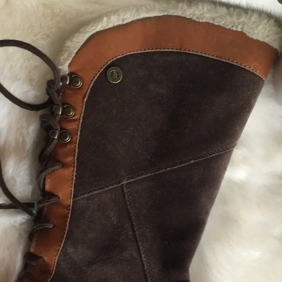 THE NORTH FACE WOMEN LEATHER AND SUEDE BOOTS SIZE 6.5 - Picture 2 of 8